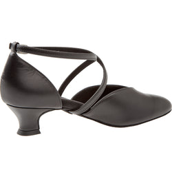 107 leather dance shoes in black