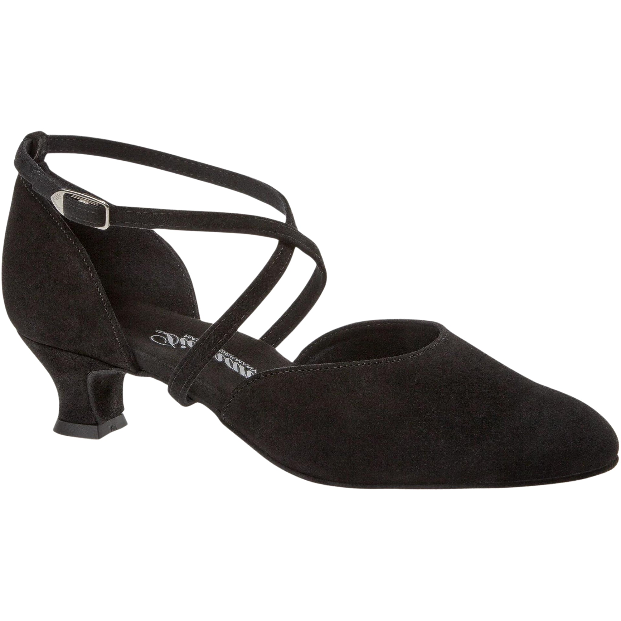 048 Tanzschuhe in Schwarz Wildleder