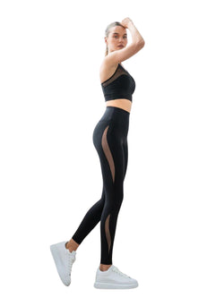 429 Leggings a vita alta in nero