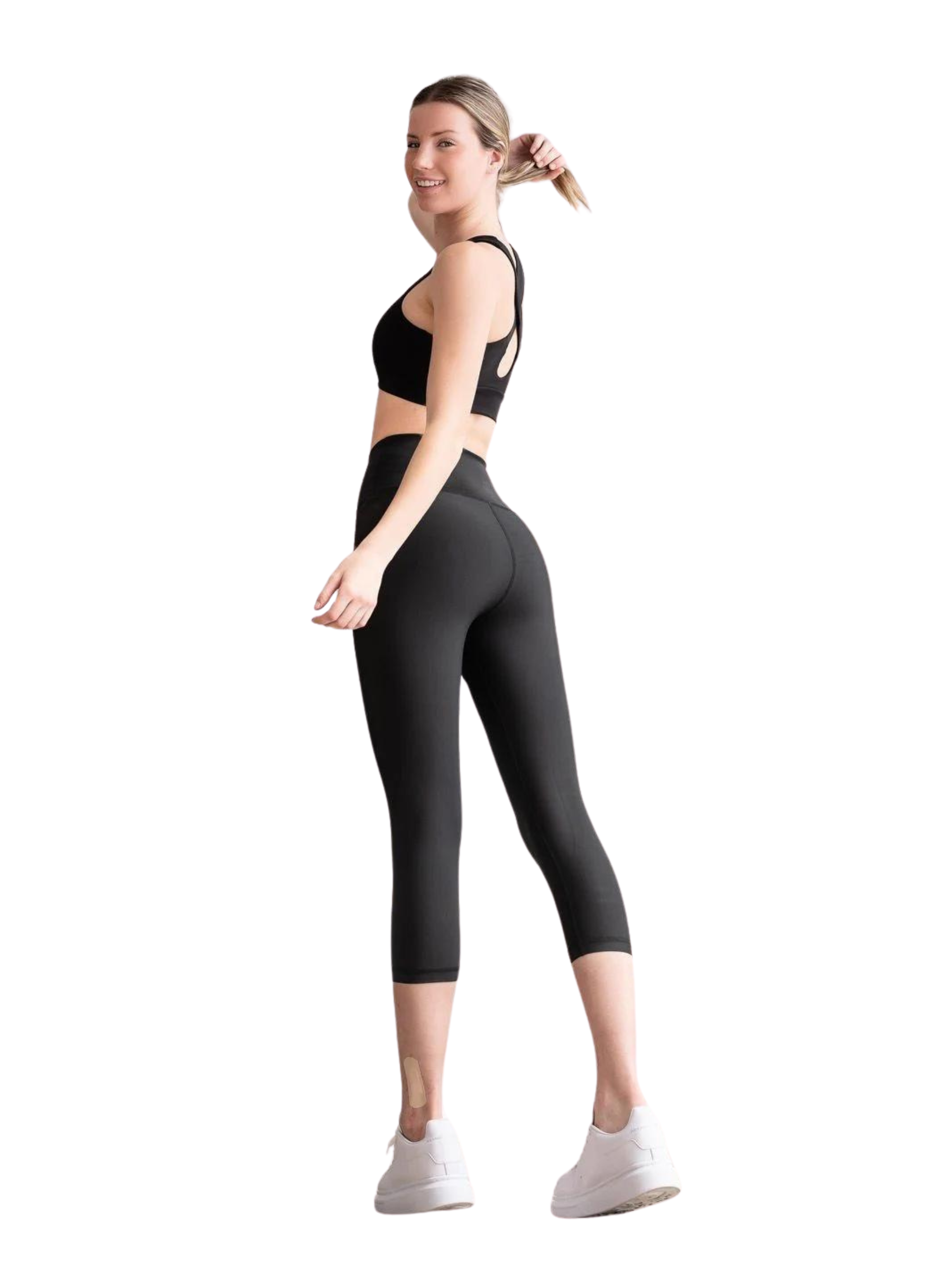 4306 Leggings capri negros