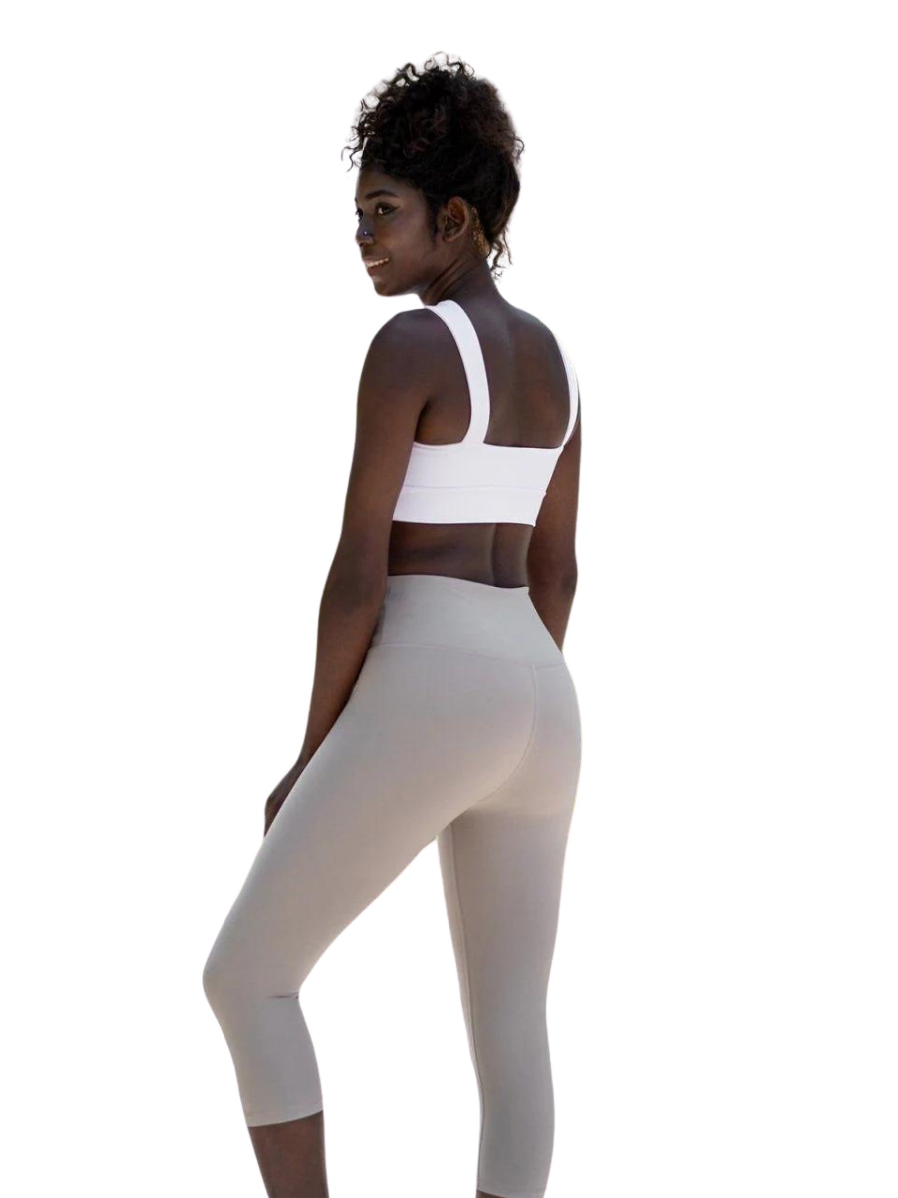 4723 Leggings Capri in beige