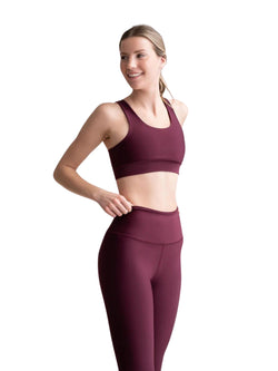 4312 Leggings Capri in Bordeaux