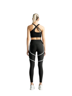 394 Leggings Orly Sport en blanco y negro