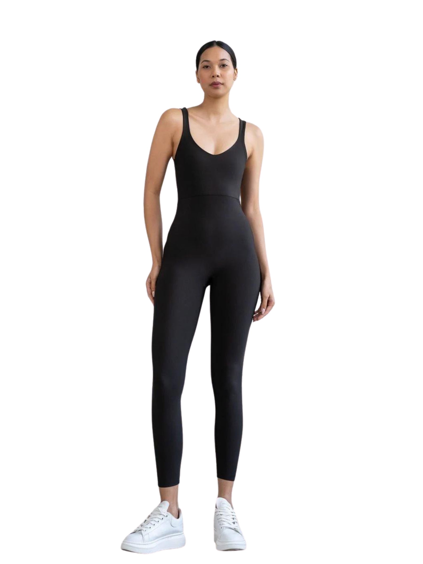 1600 Full Body Jumpsuit in Schwarz