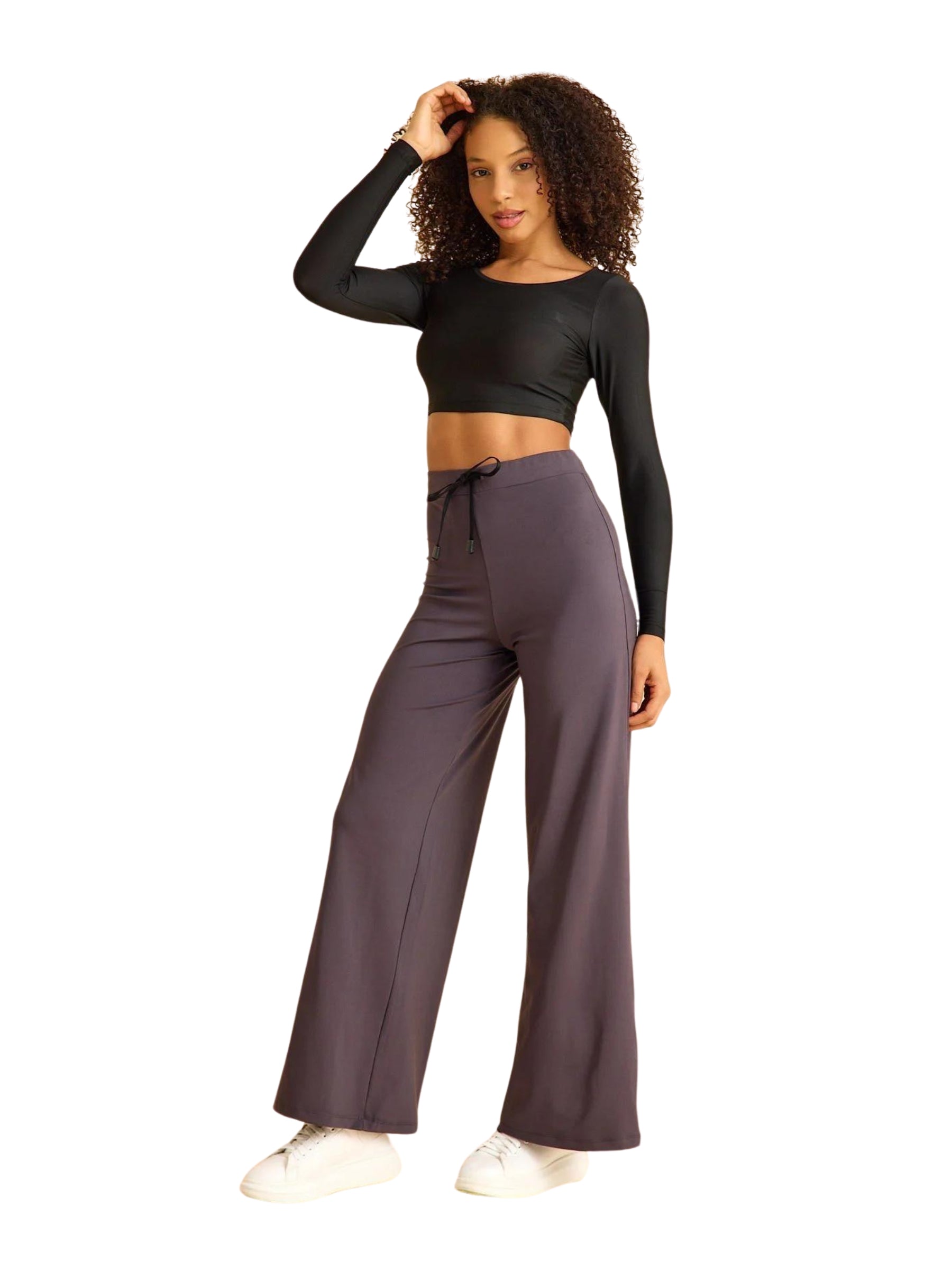 446 Mumbai yoga pants in anthracite