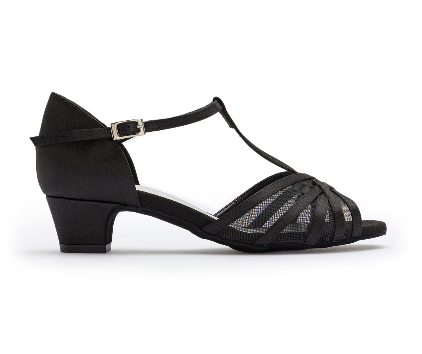 705 Tanzschuhe in Black Satin