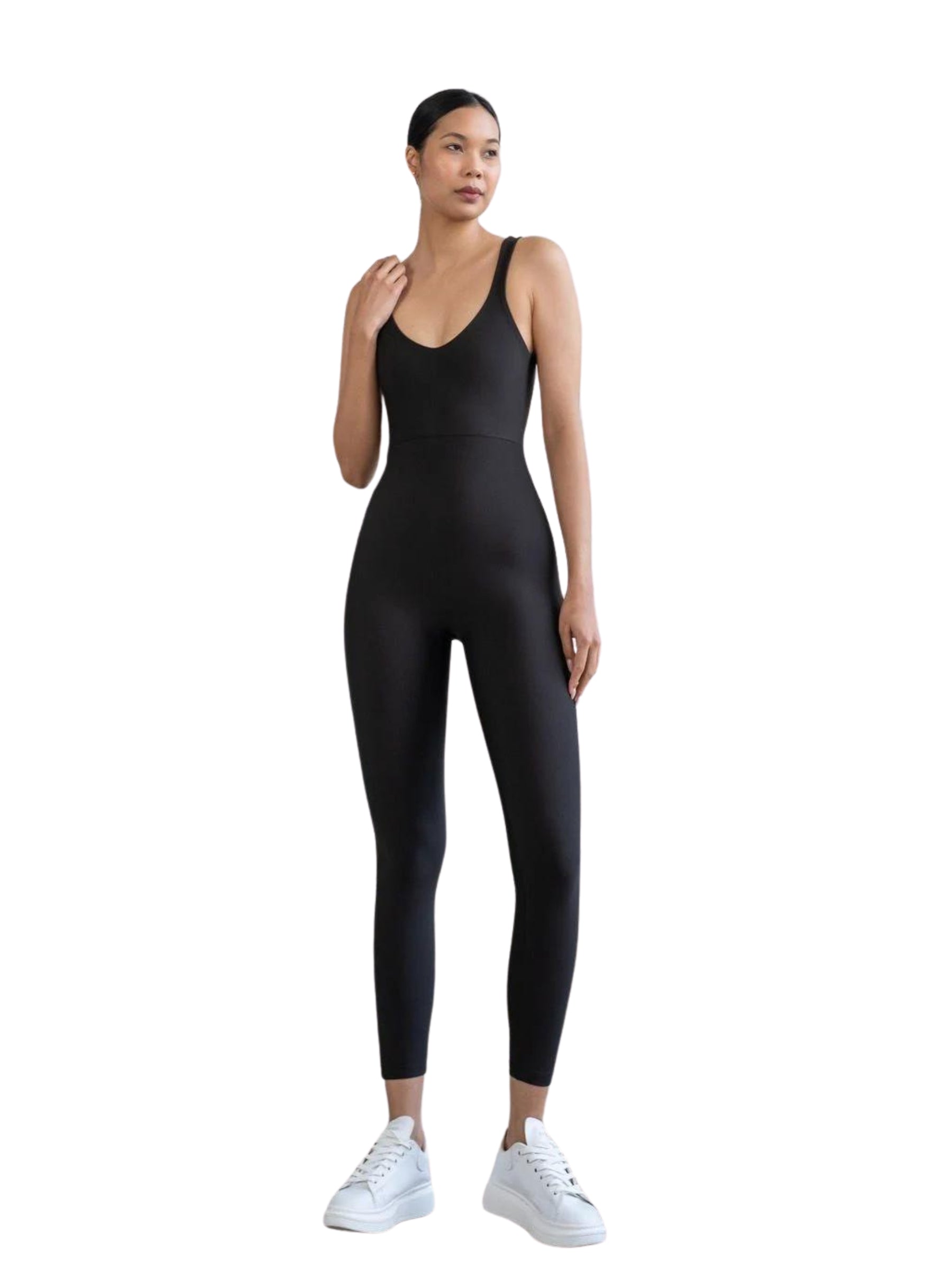 1600 Full Body Jumpsuit in Schwarz