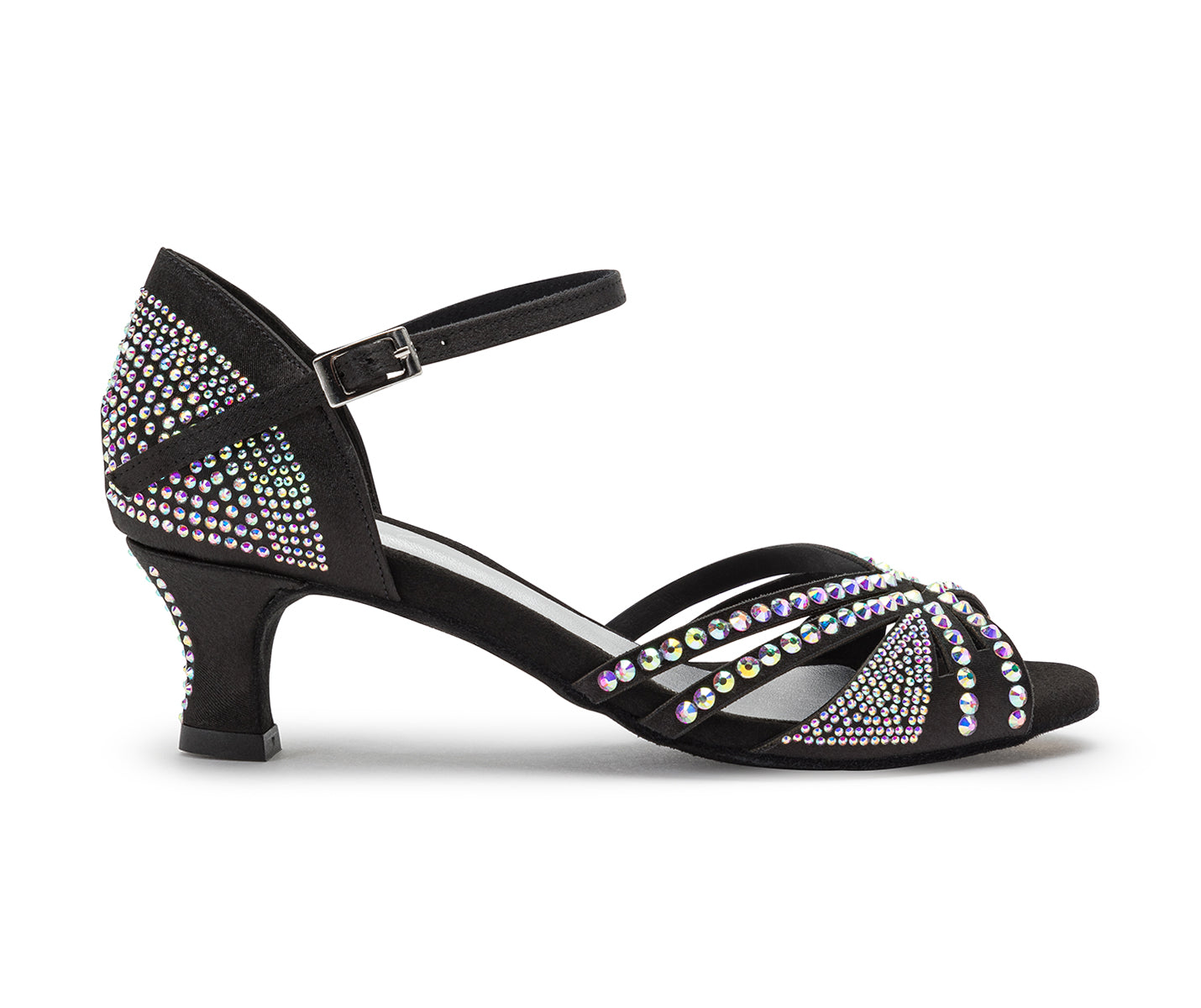 Scarpe da ballo DQ L3M in nero con strass