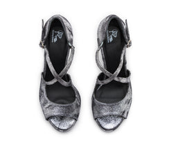 Orion dance shoes in silver