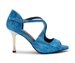 Zapatos de baile Orion con vaqueros azules