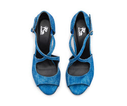 Orion tanzschuhe in jeans blu