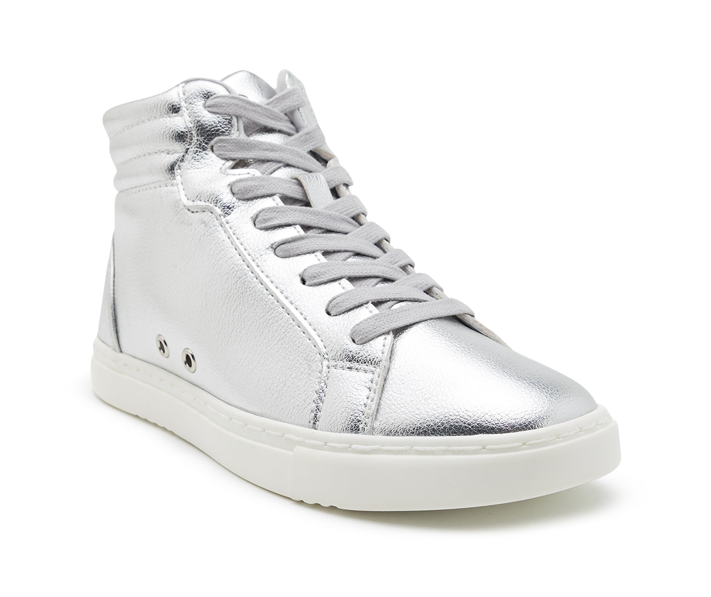 Fuego High-Top Dance Sneakers in argento