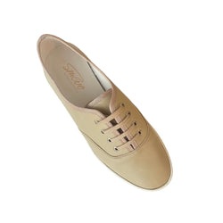 Smove Dance Sneaker en cuero beige