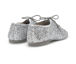 550 Scarpe da ballo in glitter argento