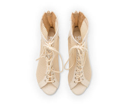 Scarpe da ballo con tacco Halley in beige