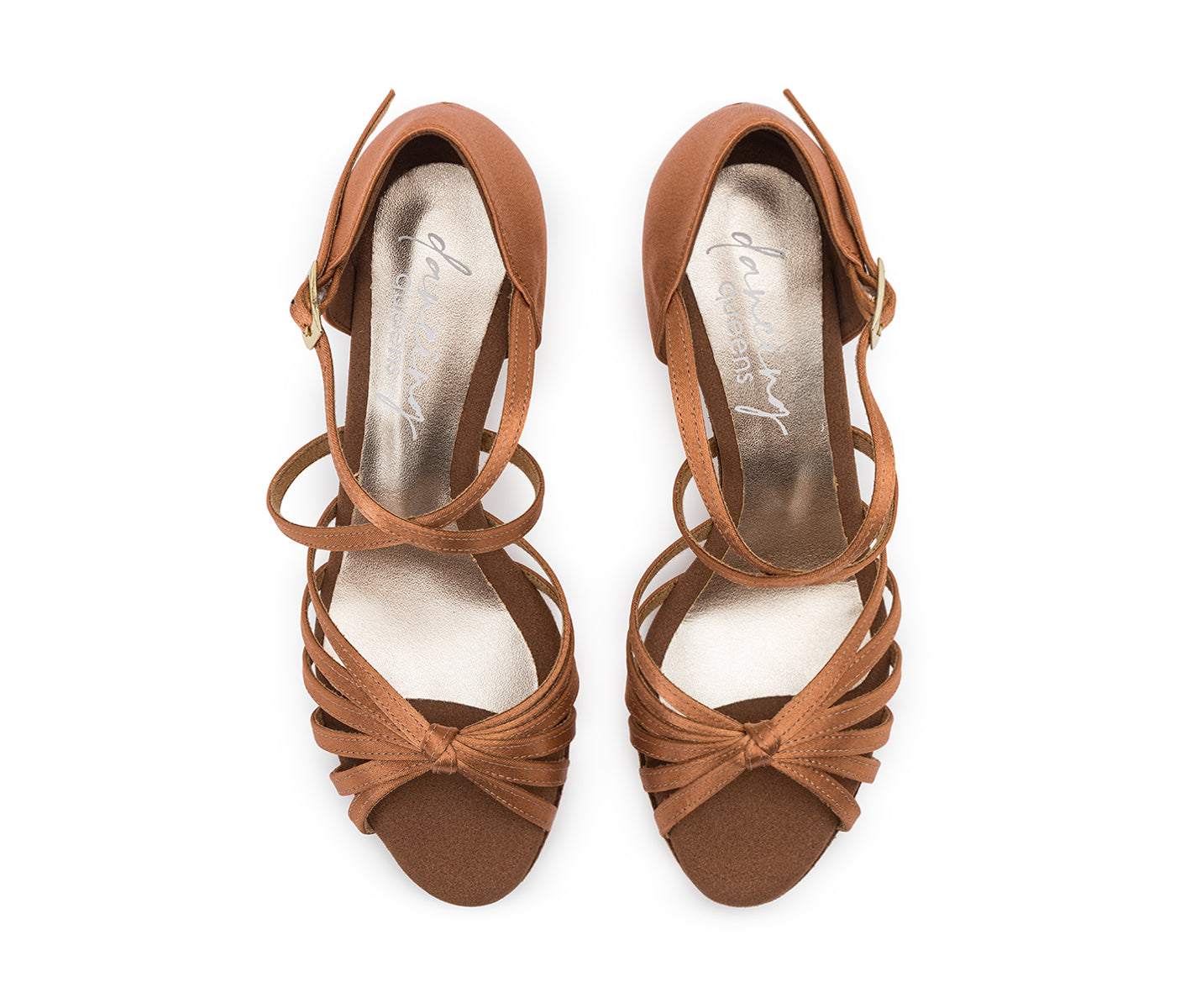 205 show dance shoes in Satin Tan with flexible sole