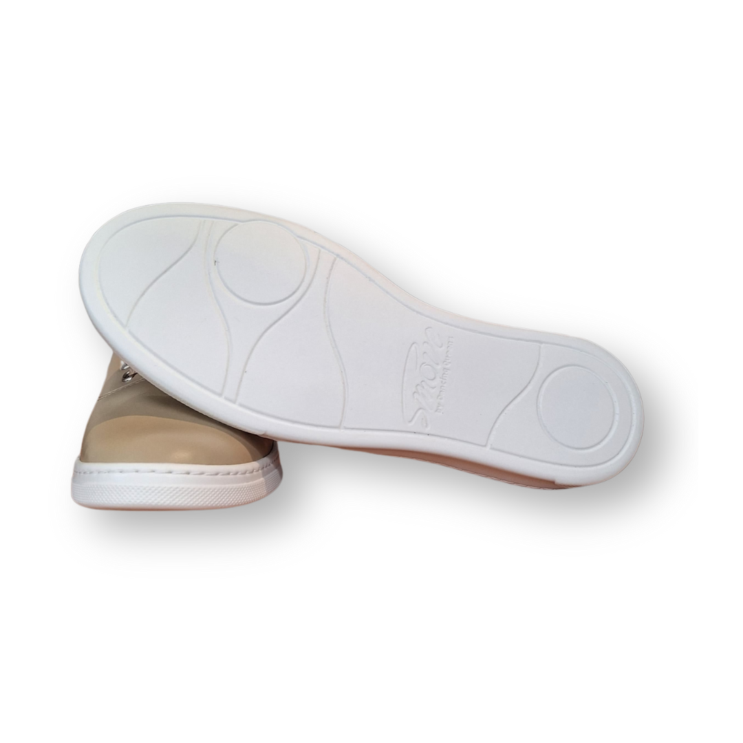 Smove Dance Sneaker en cuir beige