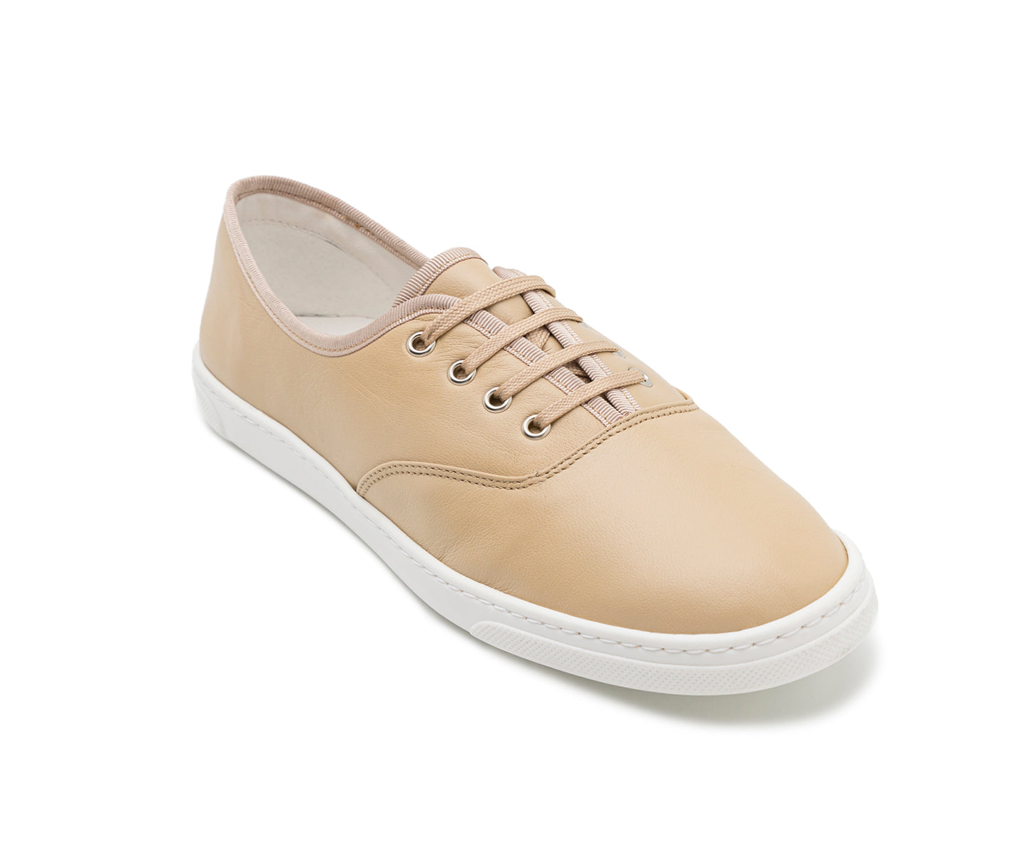 Smove Dance Sneaker en cuir beige