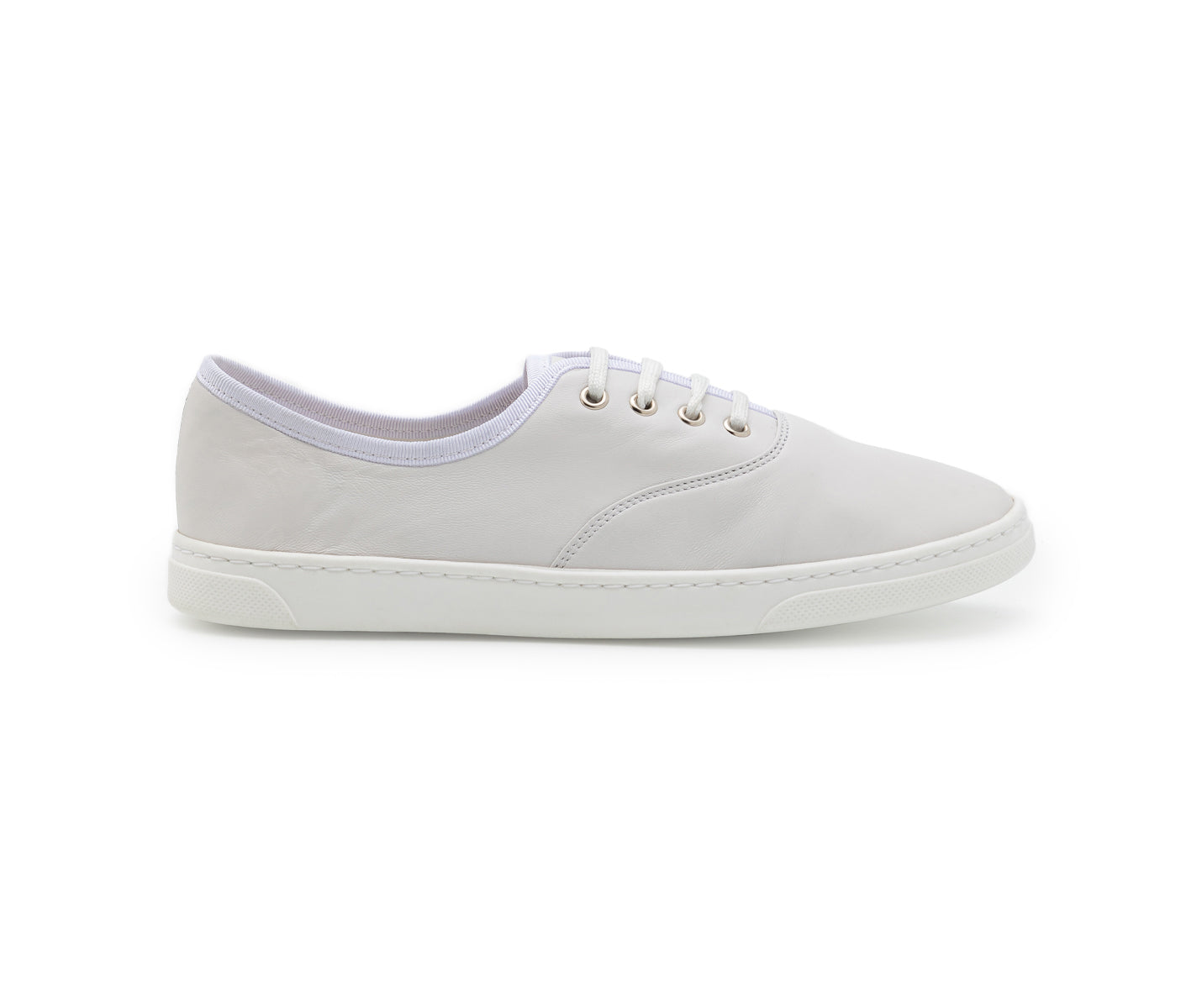 Smove Dance Sneaker en cuero blanco