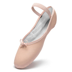 1003 Ballerine in pelle rosa