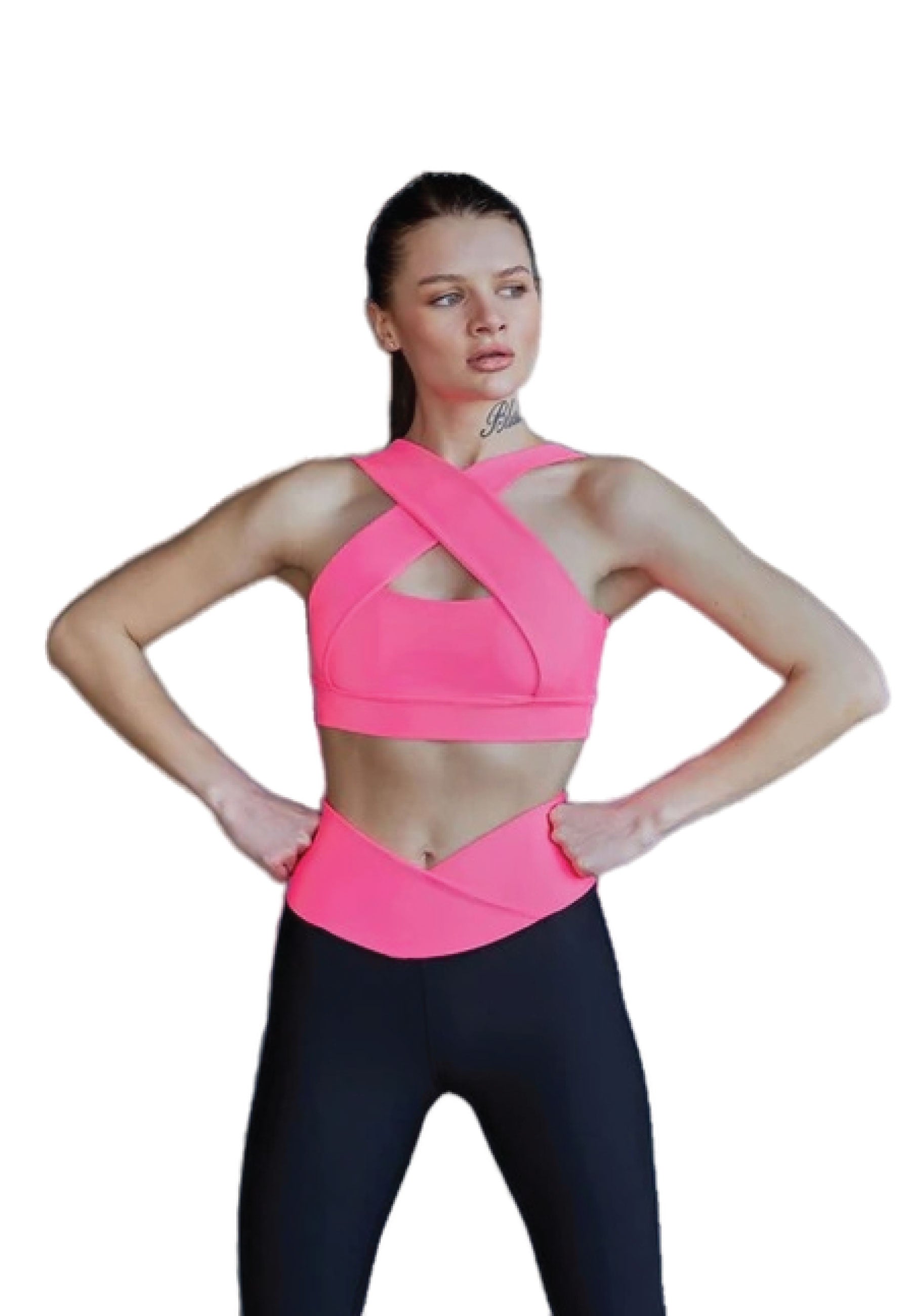 193 Decoltée Sport Bra in Pink