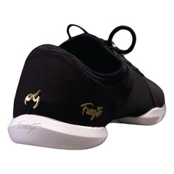 Fuego Dance Sneaker in black with white split sole