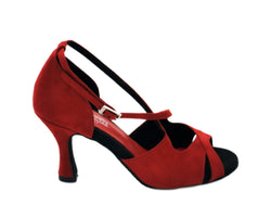 736 dance shoes in red suede