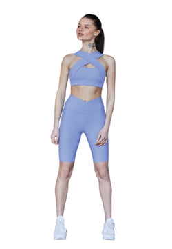 201 Decoltée Sport Bra in light blue