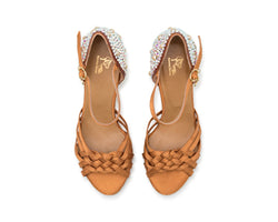 Mimoza dance shoes in bronze