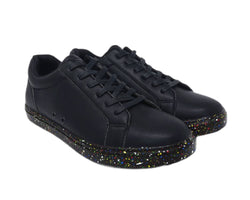 Fuego Low-Top Dance Sneakers in Ataca Nero/Suola colorata