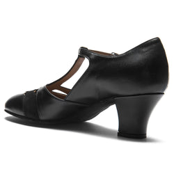 9233 zapatos de giro para mujeres en negro