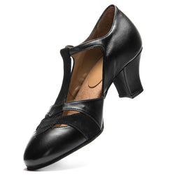 9233 zapatos de giro para mujeres en negro