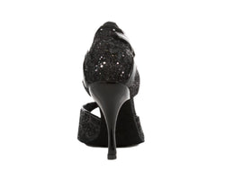 721/706 Chaussures de danse en paillettes noires