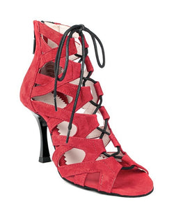 PD804 per net nubuck dance shoes in red