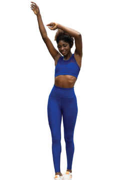 218 SPOR BRA TULLE DETTAGLIE IN BLU ROYAL