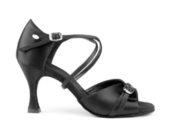 PD636 Premium dance shoes in Black Satin/Patent