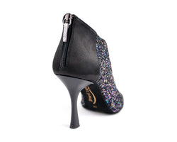 Scarpe da ballo PD811 PRO con glitter nero