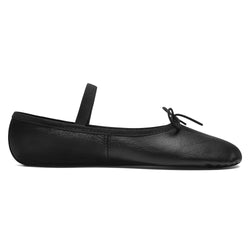 1003 Ballet slippers leather in black