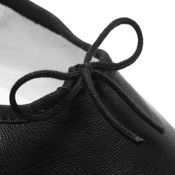 1003 Ballet slippers leather in black