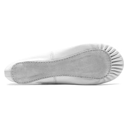 1003 ballerines en cuir blanc